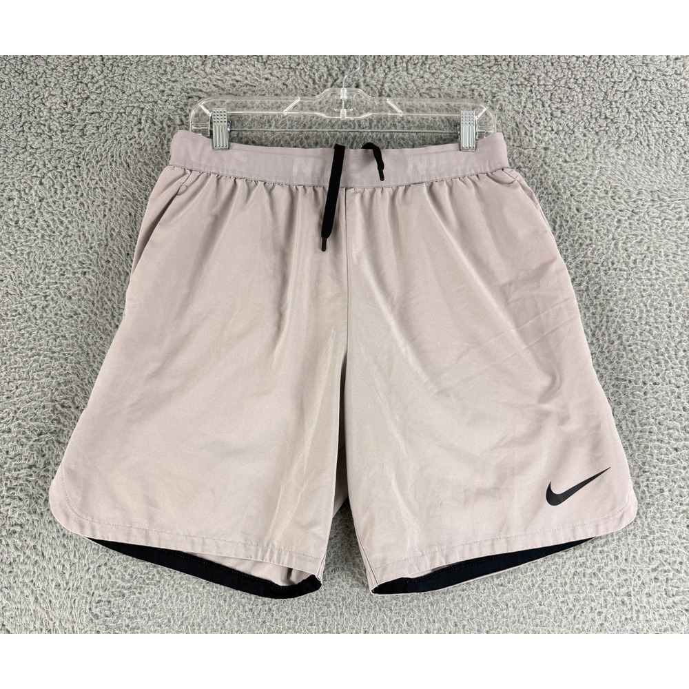 Nike Flex Stride Shorts Mens Large Mauve Running 7 Inch CT8463-059 Athletic - Picture 1 of 12